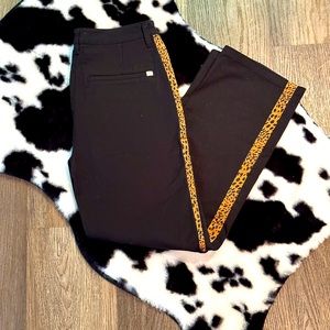 BRIXTON cheetah stripe chino pants